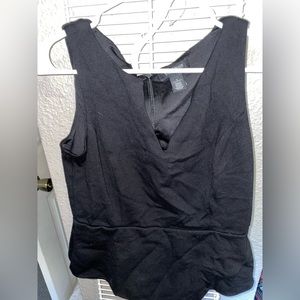 White House black market zip up blouse